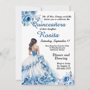 Invitation Colorée Quinceanera