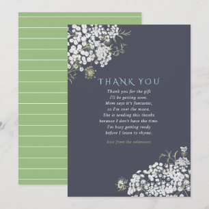 Invitation Coloris tendance Baby shower de respiration bébé M