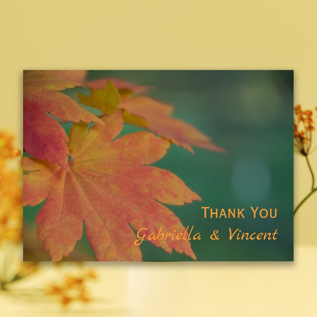 Invitation Colours Automne Mariage Merci Notes - Appartement (Créateur téléchargé)