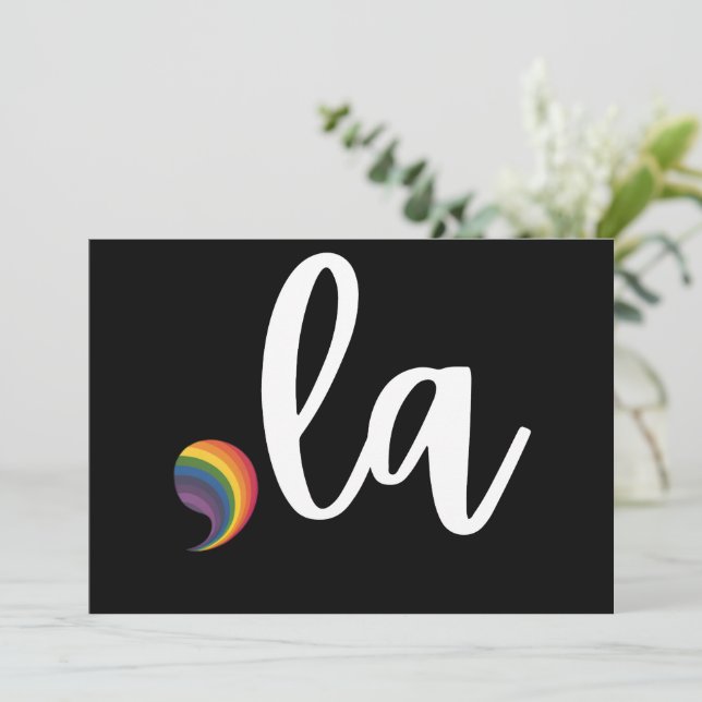 Invitation Comma La Kamala Harris Pride Rainbow LGBQ Gay (Debout devant)