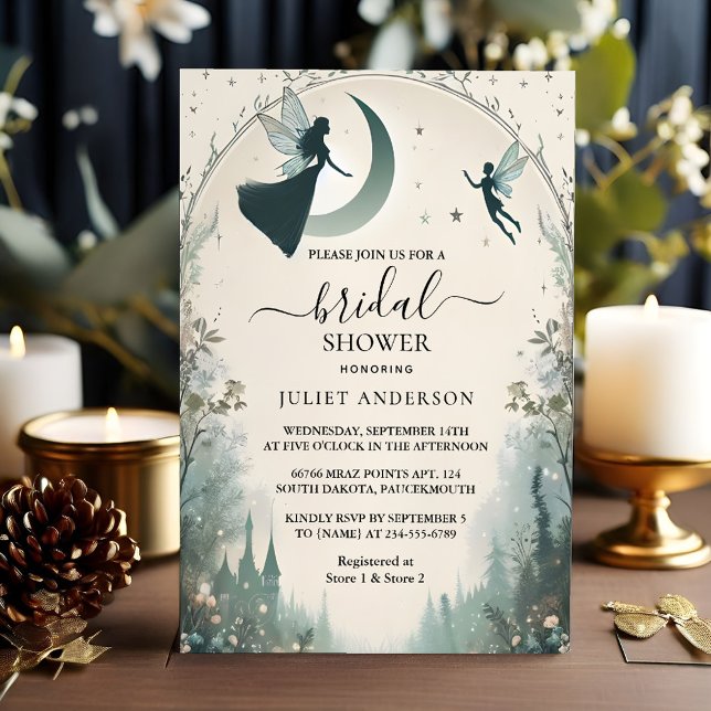 Invitation Comme rêve magique Stars mystiques Fête des mariée (Créateur téléchargé)