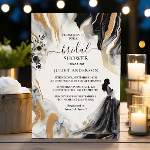 Invitation Comme travail naturel empilé Fête des mariées en m