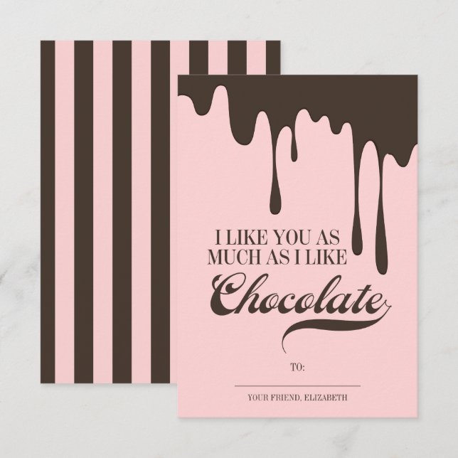 Invitation Comme vous et les enfants au chocolat salle de cla (Devant / Derrière)