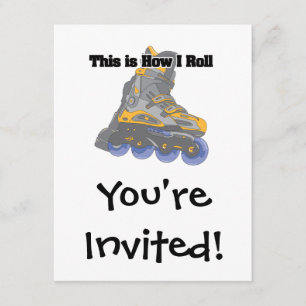 Invitation Comment je roule (Lames à rouleaux/Patins en ligne