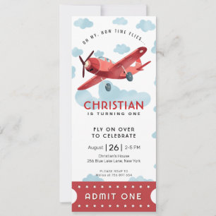 Invitation Comment le temps passe Billet d'avion Admettre une