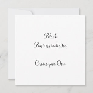 Invitation commerciale vide