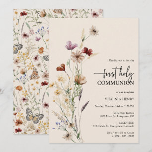 Invitation Communion florale
