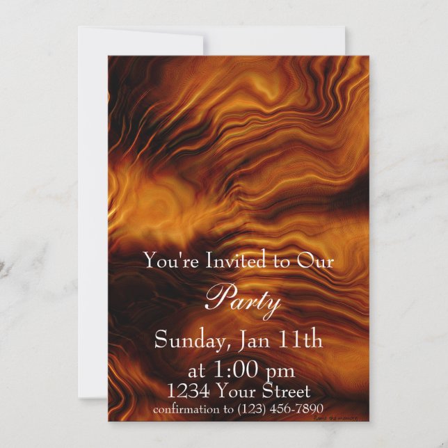 Invitation complète pour la Flame Party 3 (Devant)