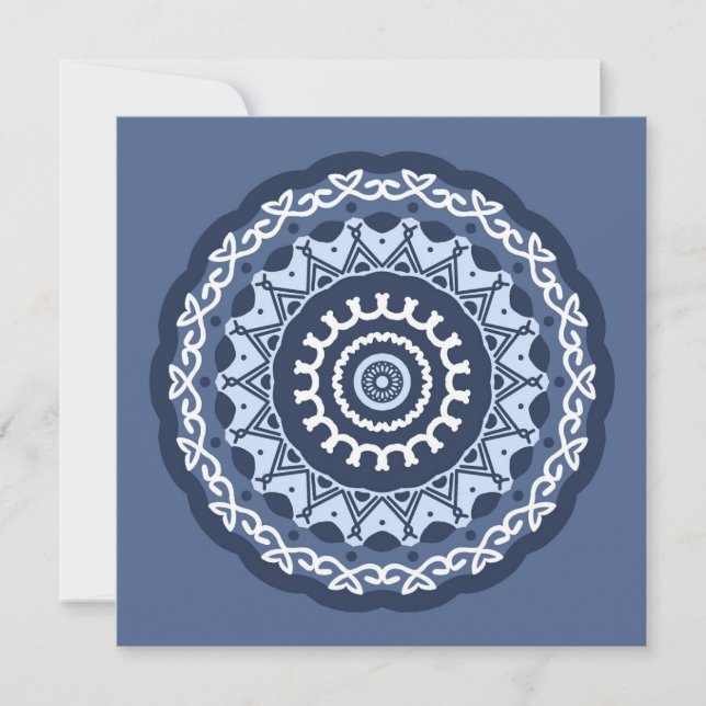 Invitation complexe Mandala Design (Devant)