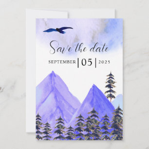 Invitation Concept de mariage d'hiver Forêt À feuillage persi