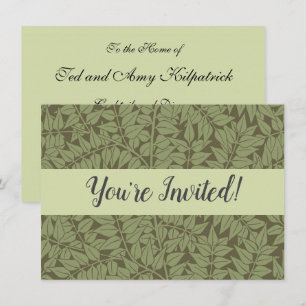 Invitation Conception classique Art Nouveau de branche de Wil