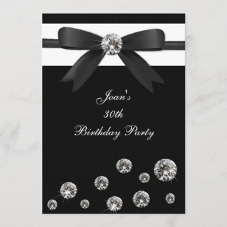 Invitation Conception d'arc de diamant noir d'invitation de