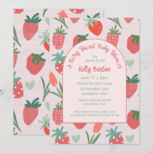 Conception de Baby Shower Berry Sweet Strawberry