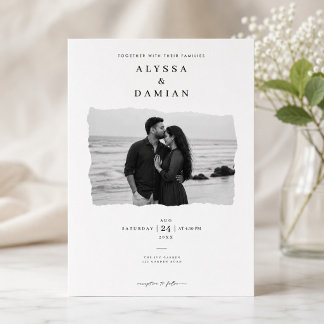 Invitation Conception de carton d'invitation de mariage photo