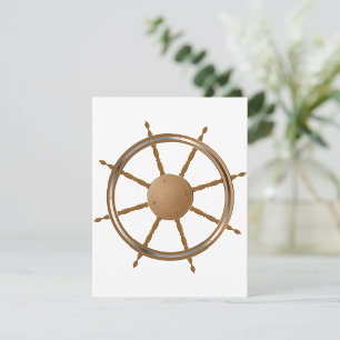 Invitation Conception de compas de roue de navire nautique vi