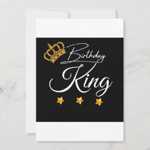 Invitation Conception de couronne de roi d'anniversaire, Anni