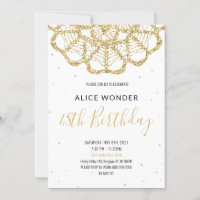 Conception de crochet à paillettes dorées comme un