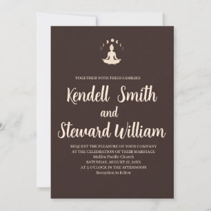 Invitation Conception de design minimaliste méditatif ton mar