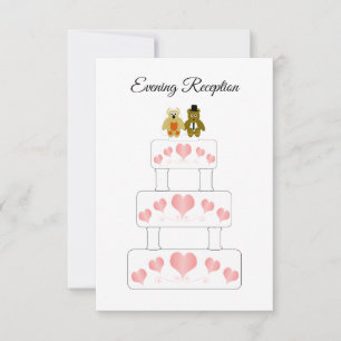 Invitation Conception de gâteau de mariage Réception de maria