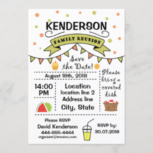 Invitation Conception de la Réunion de famille