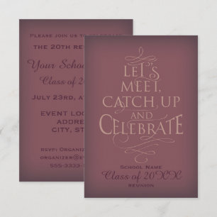 Invitation Conception de la Réunion scolaire.