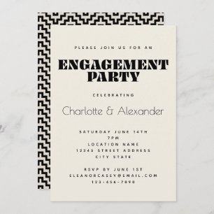 Invitation Conception de les années 70 rétro super en Black E