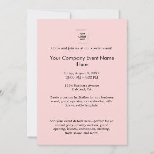 Invitation Conception de l'image de marque d'un événement d'e