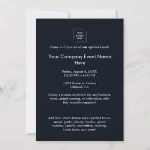 Invitation Conception de l'image de marque pour un événement