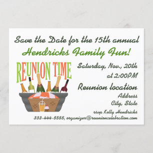 Invitation Conception de réunion familiale.