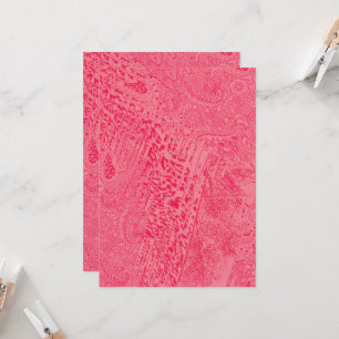 Invitation Conception de textile rose vif avec un centre bleu