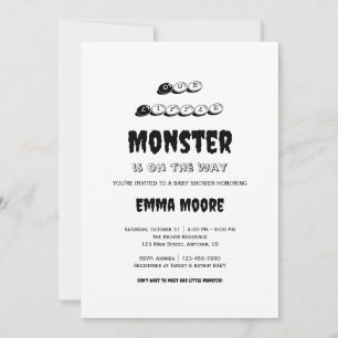 Invitation Conception de typographie pour Baby Shower Little 