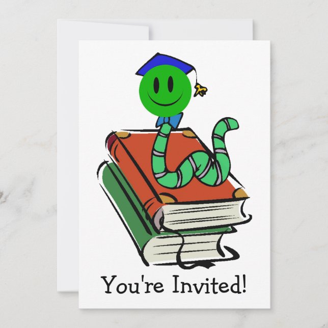 Invitation Conception de ver de livre Toutes les occasions (Devant)