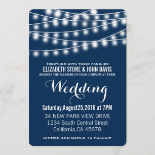 Invitation Conception des voyants à cordes Mariages d'été