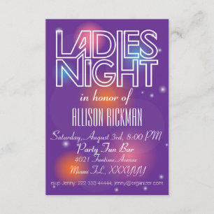 Invitation Conception d'invitation pour les dames