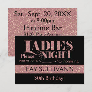 Invitation Conception d'invitation pour les femmes