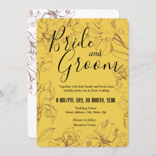 Invitation Conception du plan floral dans le Mariage BG Musta