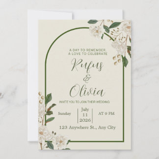 Invitation Conception élégante de carton d'invitation de mari
