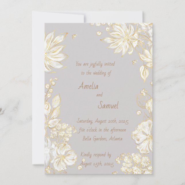 Invitation Conception sophistiquée (Devant)