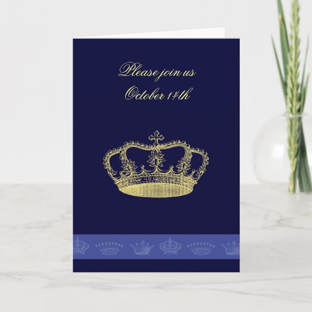 Invitation Conceptions de couronnes - Bleu (Devant)