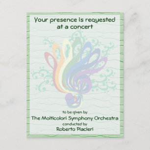 Invitation Concert Clef Bouquet