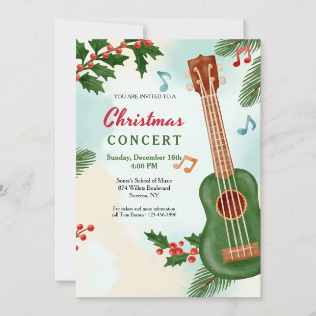 Invitation Concert de Noël (Devant)