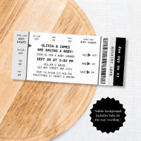 Concert Ticket Musique Gig Baby shower de plaisir 
