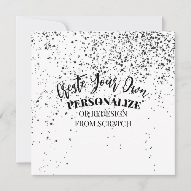 Invitation Concevez votre propre personnalisé (Devant)