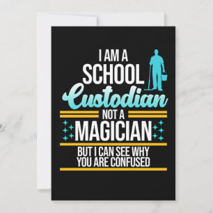 Invitation Concierge de l'école Magicien Concierge Gardien Gr