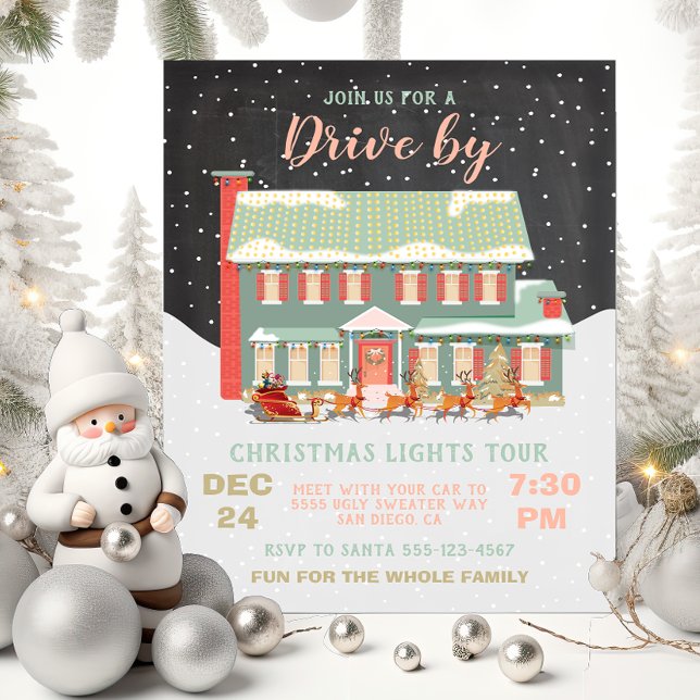 Invitation Conduire par Christmas Lights Tour Party (Créateur téléchargé)