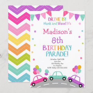 Invitation Conduite par invitation, Anniversaire Parade Invit