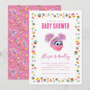 Invitation Confettis de Baby Shower Rose d'Abby Cadabby