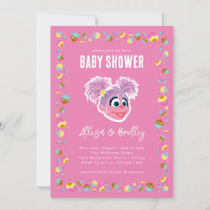 Invitation Confettis de Baby Shower Rose d'Abby Cadabby