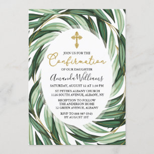 Invitation Confirmation botanique élégante