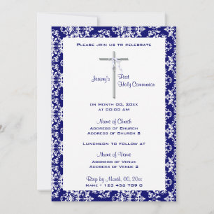 Invitation Confirmation de la communion du baptême
